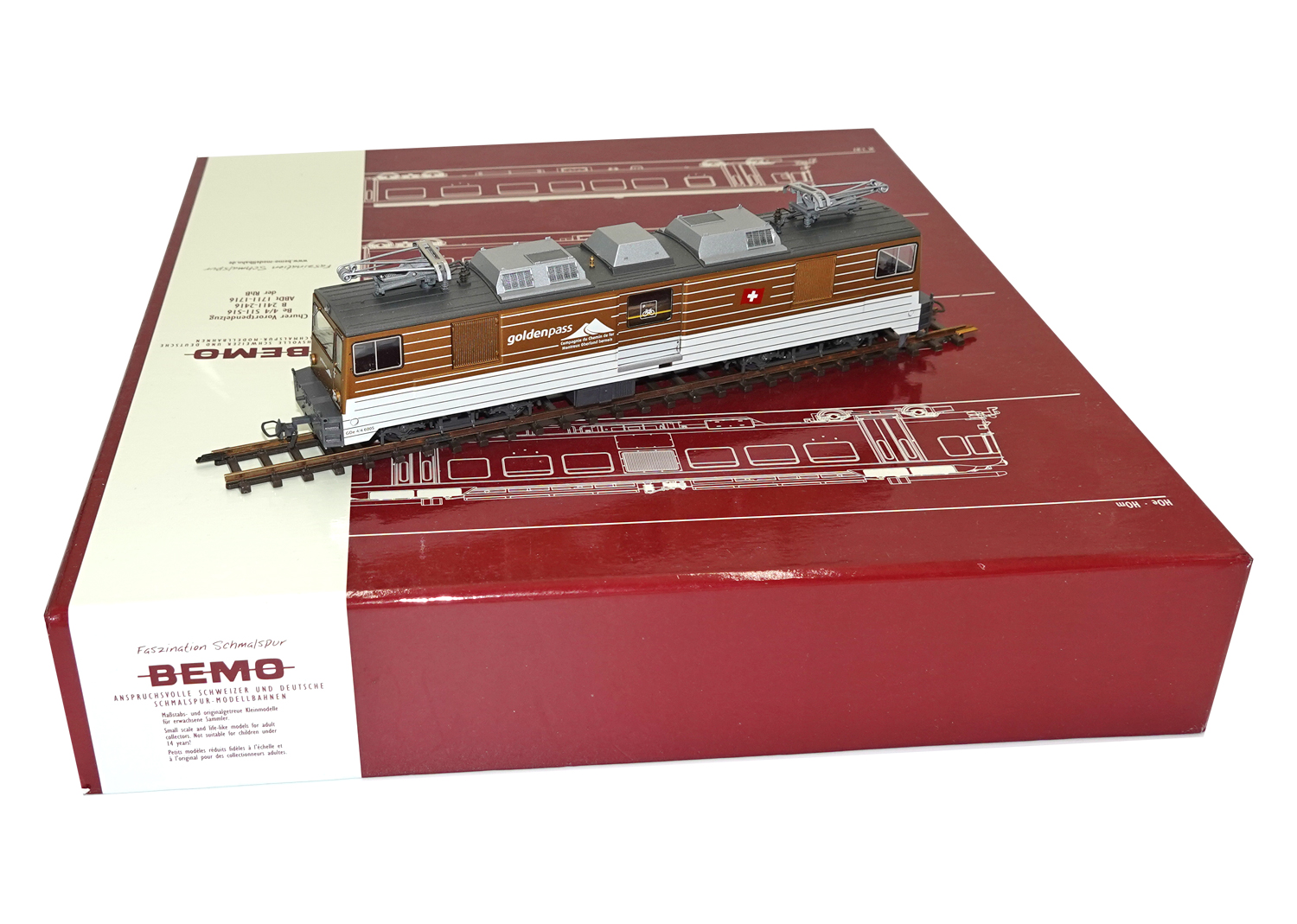 Bemo 1280345 MOB Elektrolok Golden Pass GDe 4/4 Nr. 6005 DC 