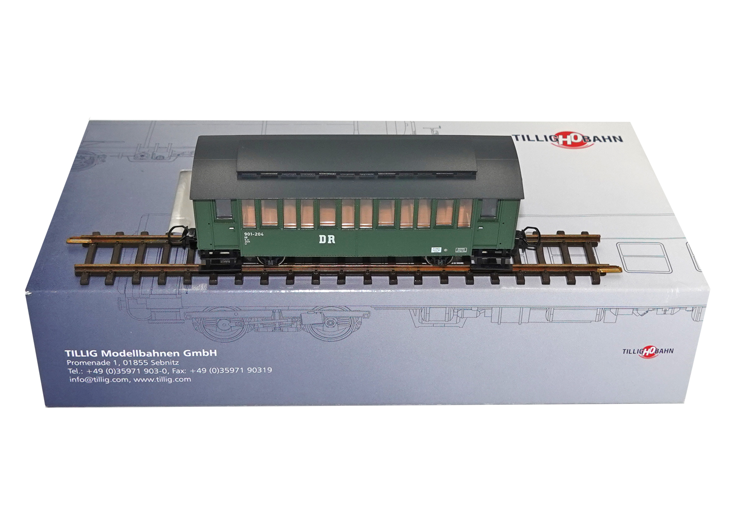 Tillig 13913 H0m DR Personenwagen KB 901-204 DC 