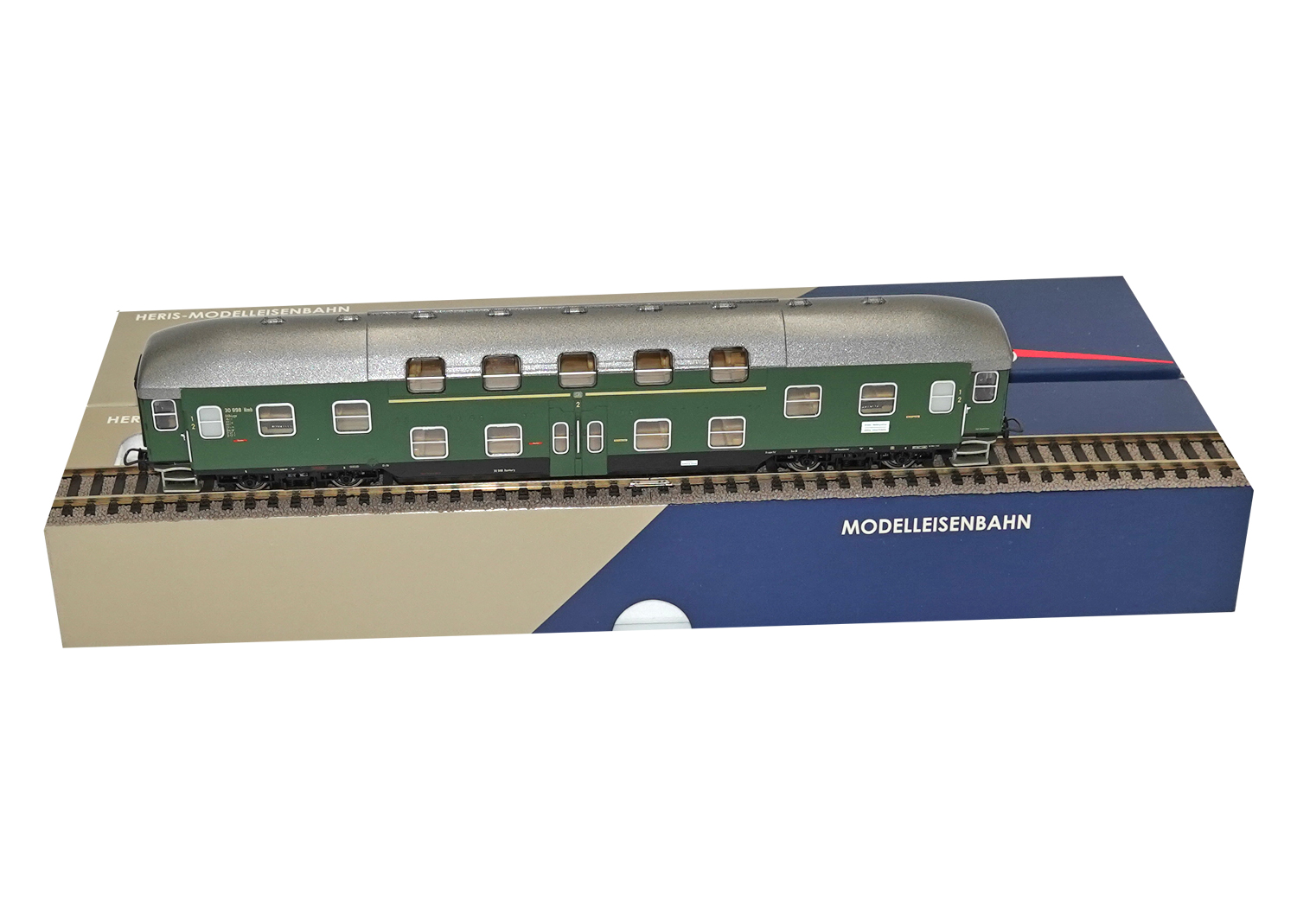 Heris 11009 DB Doppelstockwagen 1/2. Klasse grün Ep. Lllb DC 