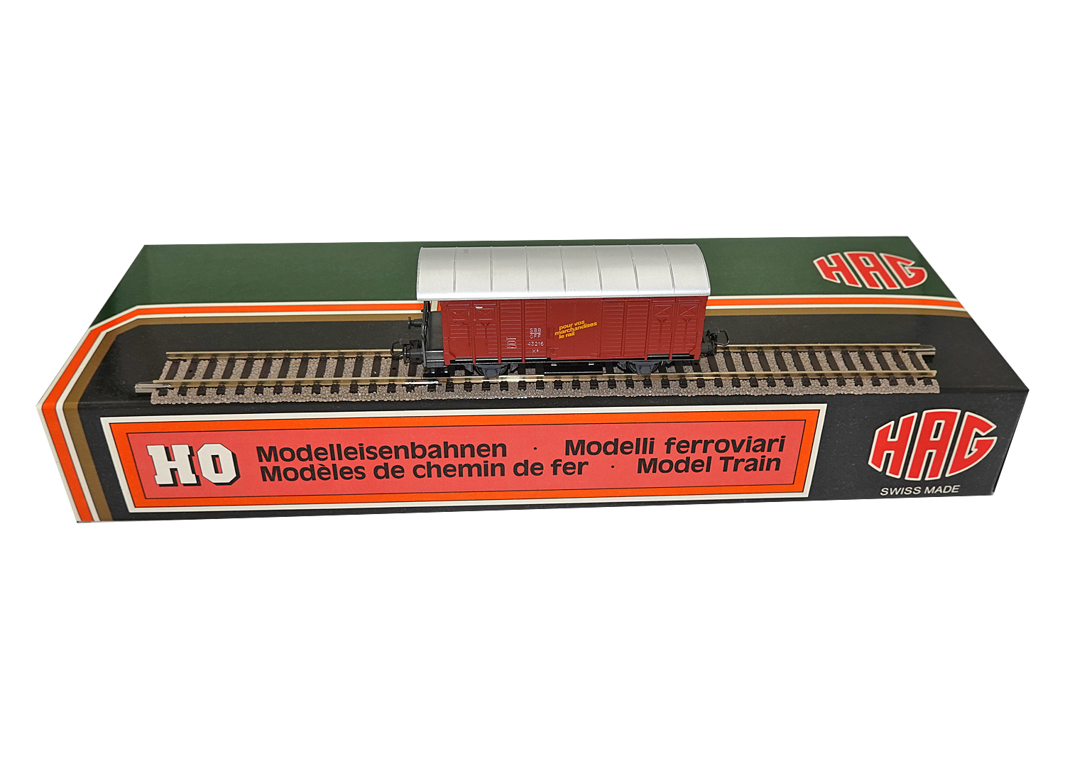 Hag 305 SBB Guss Güterwagen K3 mit Plattform 