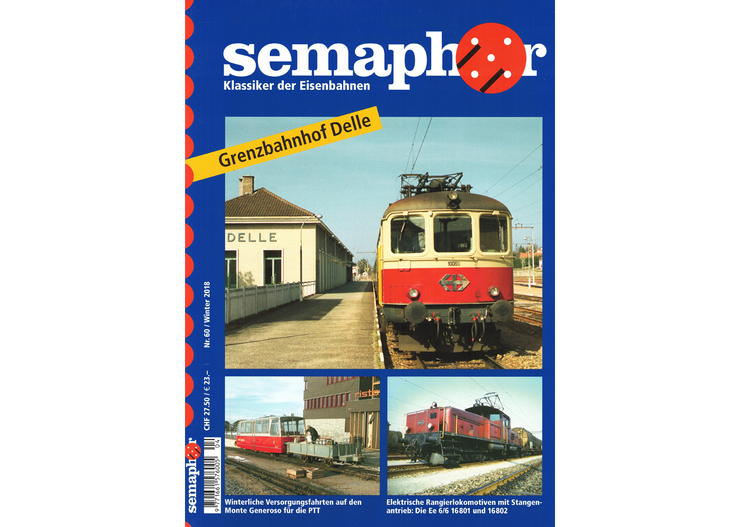 Semaphor Winter 2018 Grenzbahnhof Delle