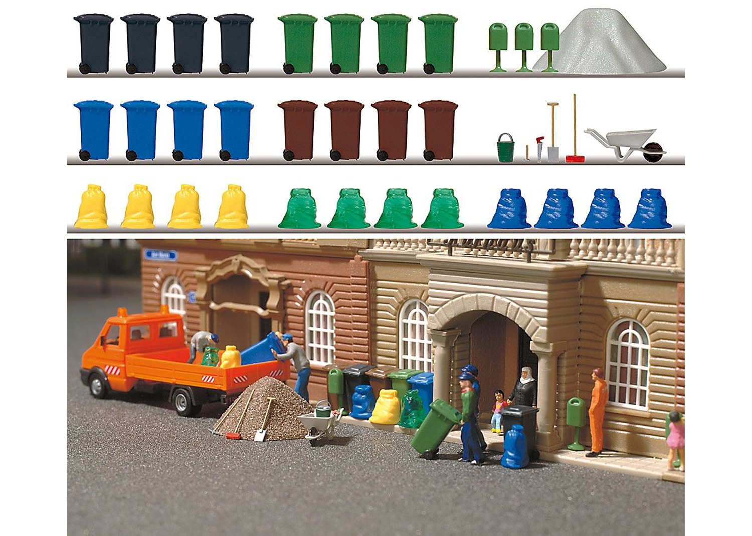 Busch 1136 Müll-Set  Busch 1136 Müll-Set