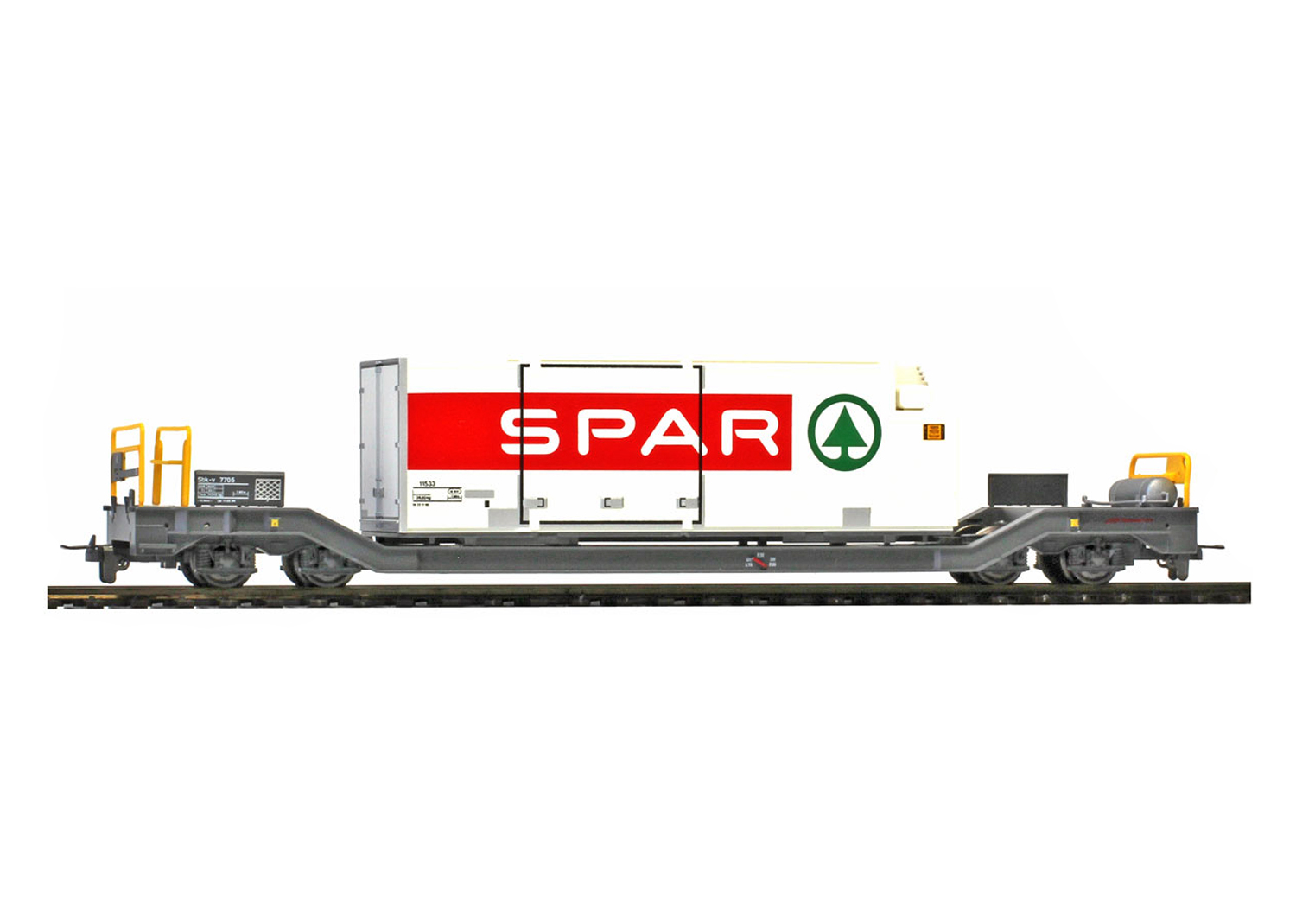 Bemo 2289116 RhB Sbk-v 7706 mit Kühlcontainer Spar 
