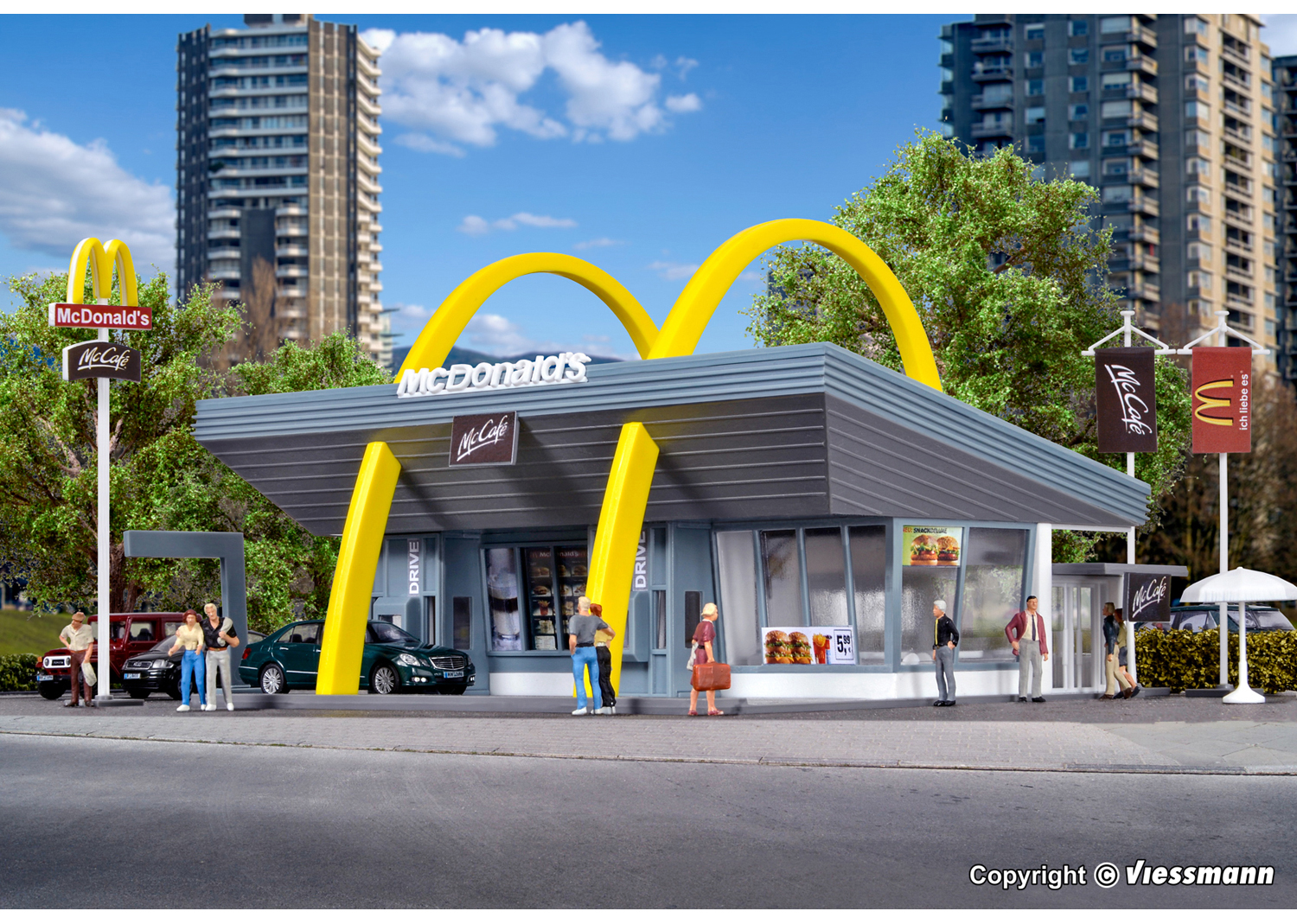 Vollmer 43634 McDonalds Schnellrestaurant mit McDrive 