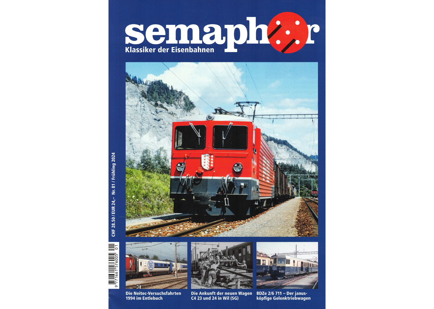 Semaphor Frühling 2024 BLS Gelenktriebwagen BDZe 2/6