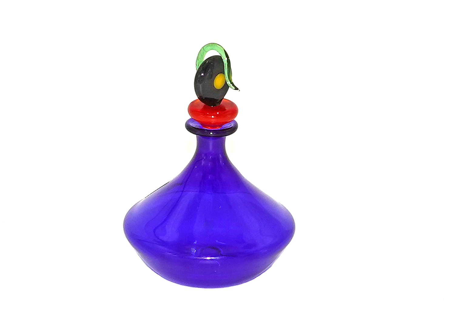 Ralf Bäz-Dölle Glas-Flakon glanz blau mit Stöpsel Ralf Bäz-Dölle Glas-Flakon glanz blau mit Stöpsel