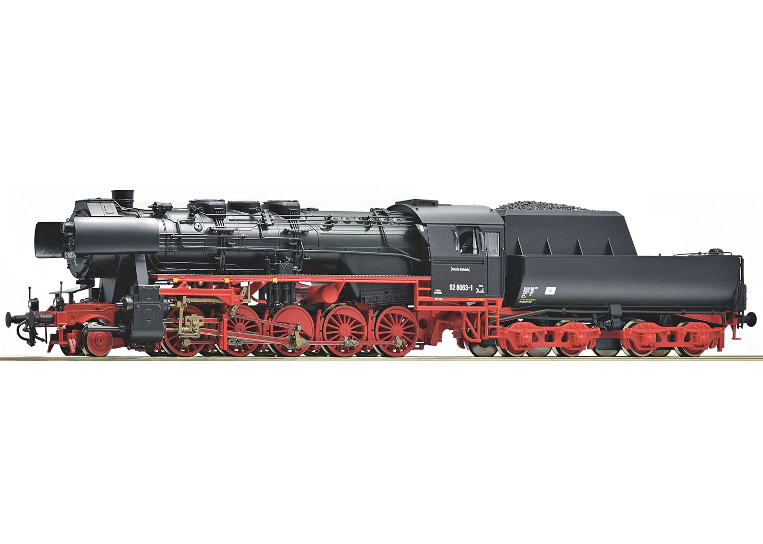 Roco 62184 DR Dampflokomotive 52 8063-1 DC 