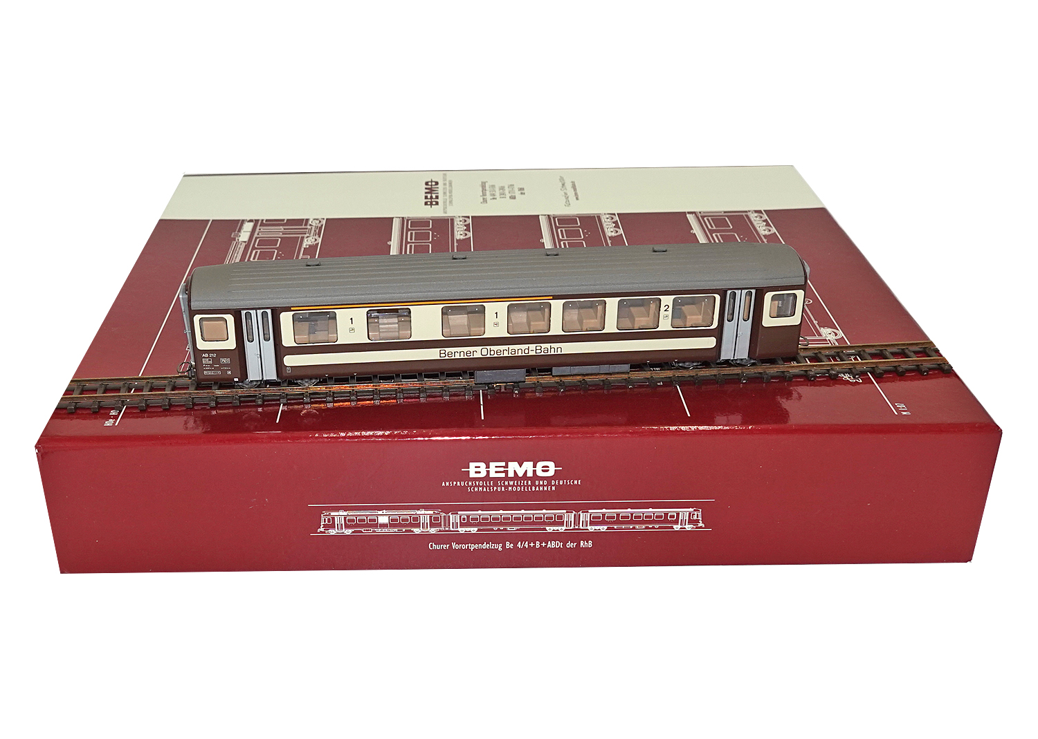 Bemo 3277712 BOB Personenwagen AB 212 