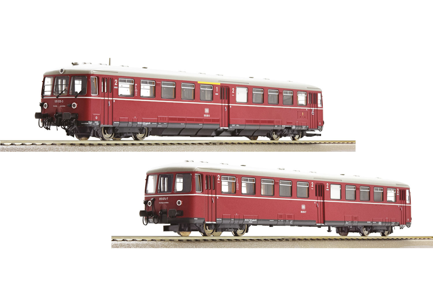 Roco 72081 DB Akkutriebwagen BR 515 mit Steuerwagen DCC 