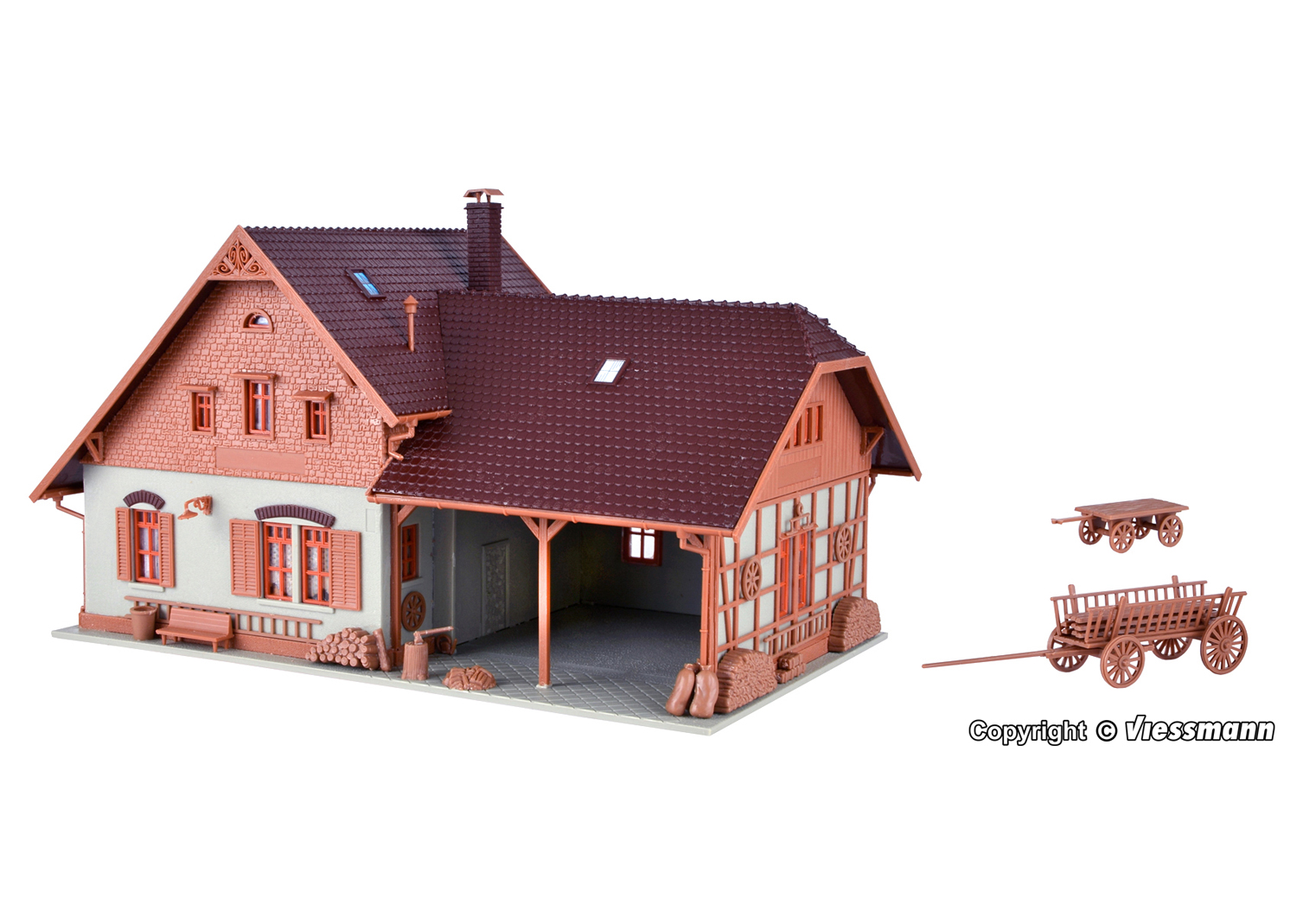 Vollmer 43744 Bauernhaus mit Remise 
