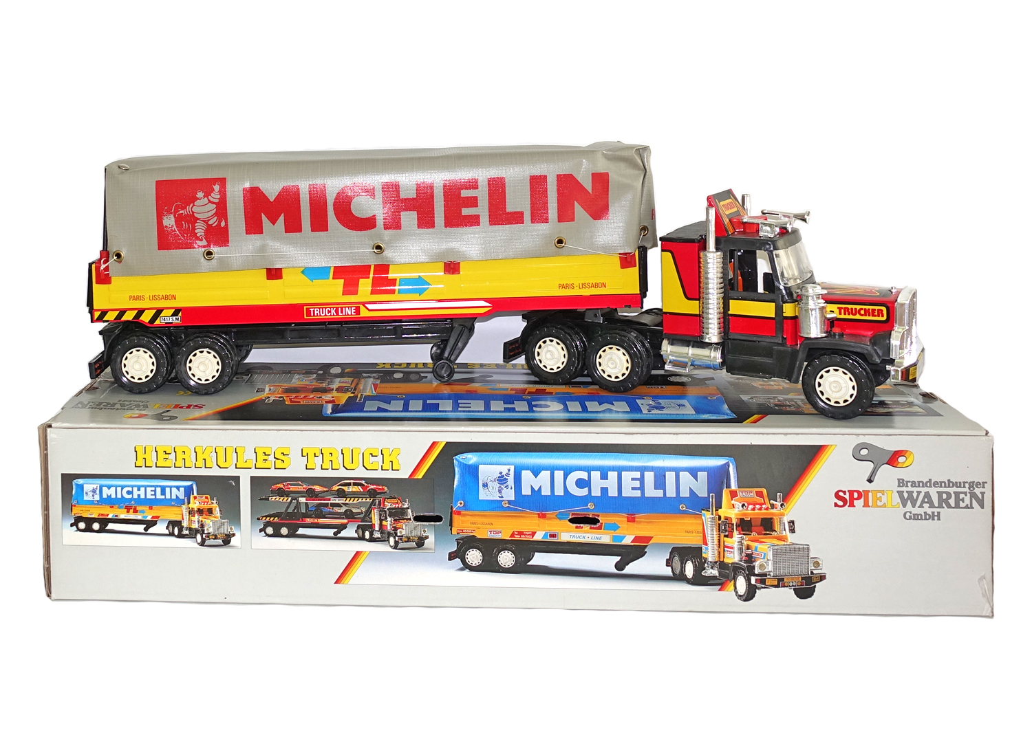 Brandenburger 42341 Truck mit Plane Michelin graubraun 