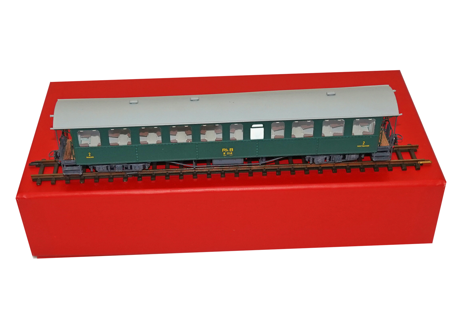 Motreno B2248 H0m RhB Personenwagen B 2248 grün 