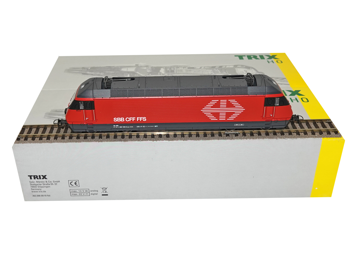 Trix 22969 SBB E-Lokomotive Re 460 rot Munot DCC/mfx 