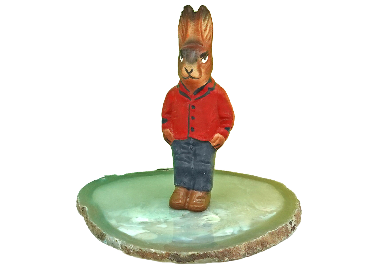 Osterhase aus Pappmaché 10cm Osterhase aus Pappmaché 10cm