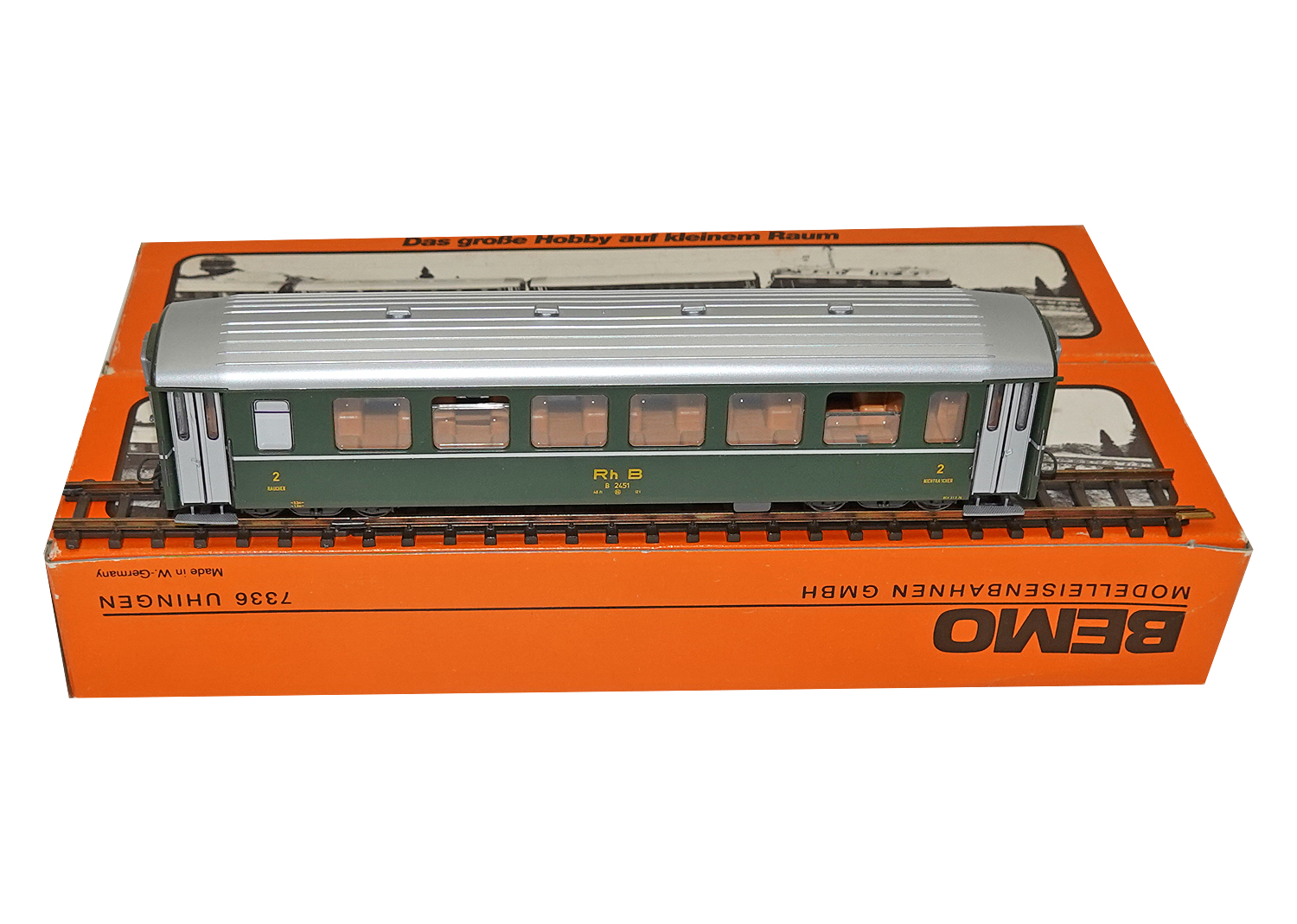 Bemo 3255 RhB Leichtmetallwagen B 2451 