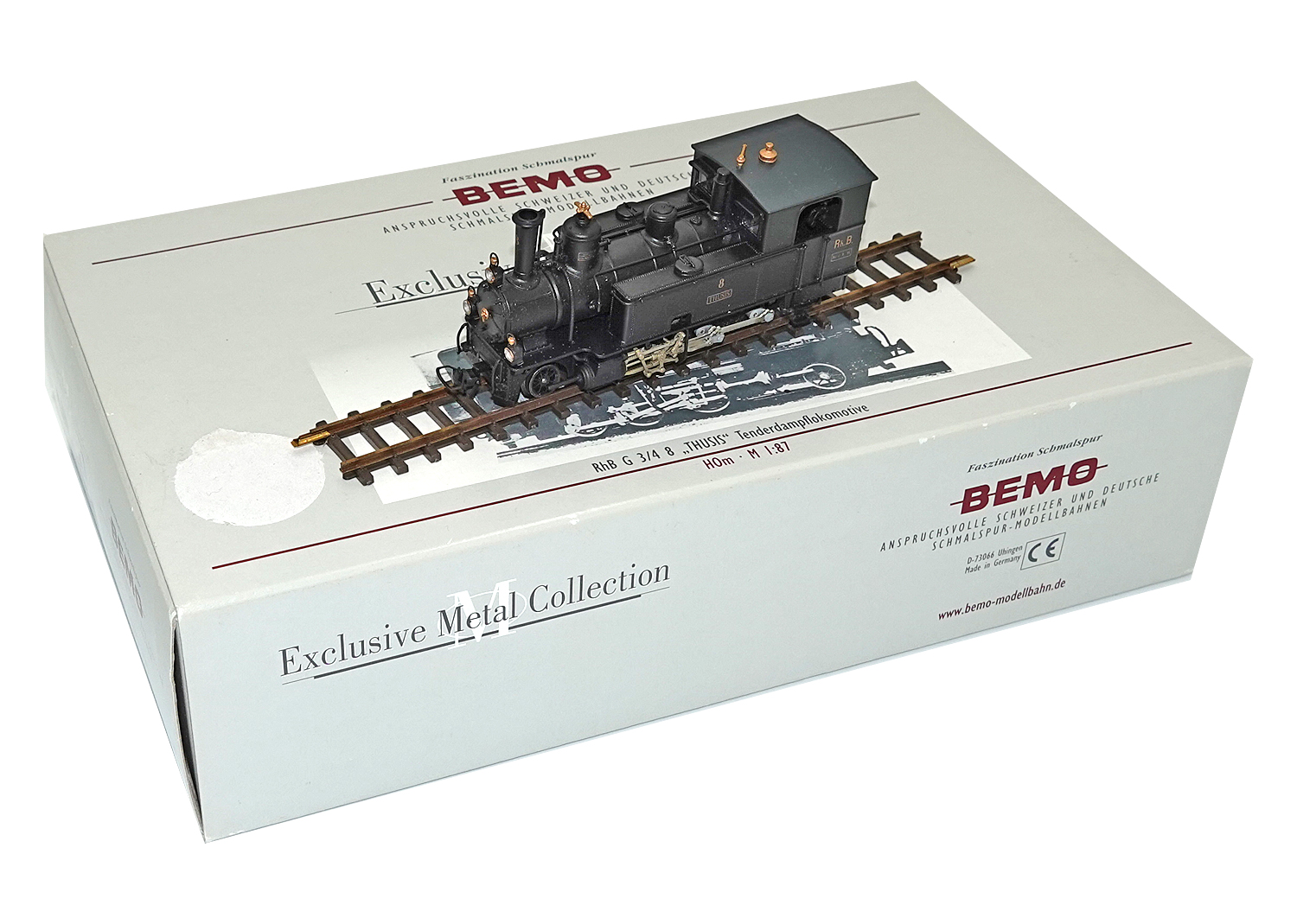 Bemo 1295108 RhB H0m Tenderdampflok Thusis G 3/4 Nr. 8 DC 
