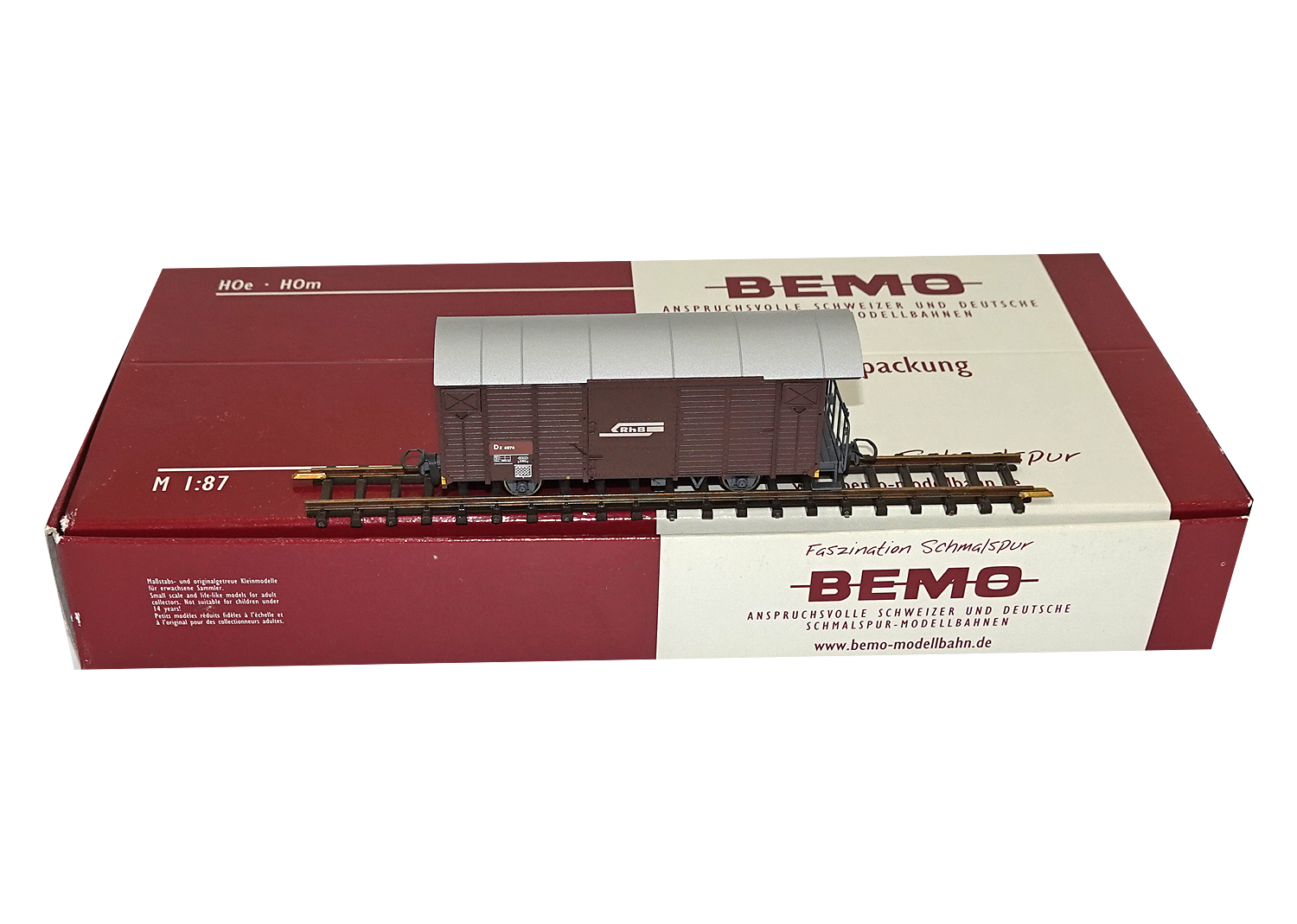 Bemo 7482150 RhB Behelfspackwagen 3er Set D2 4073+4074 WN 9885 