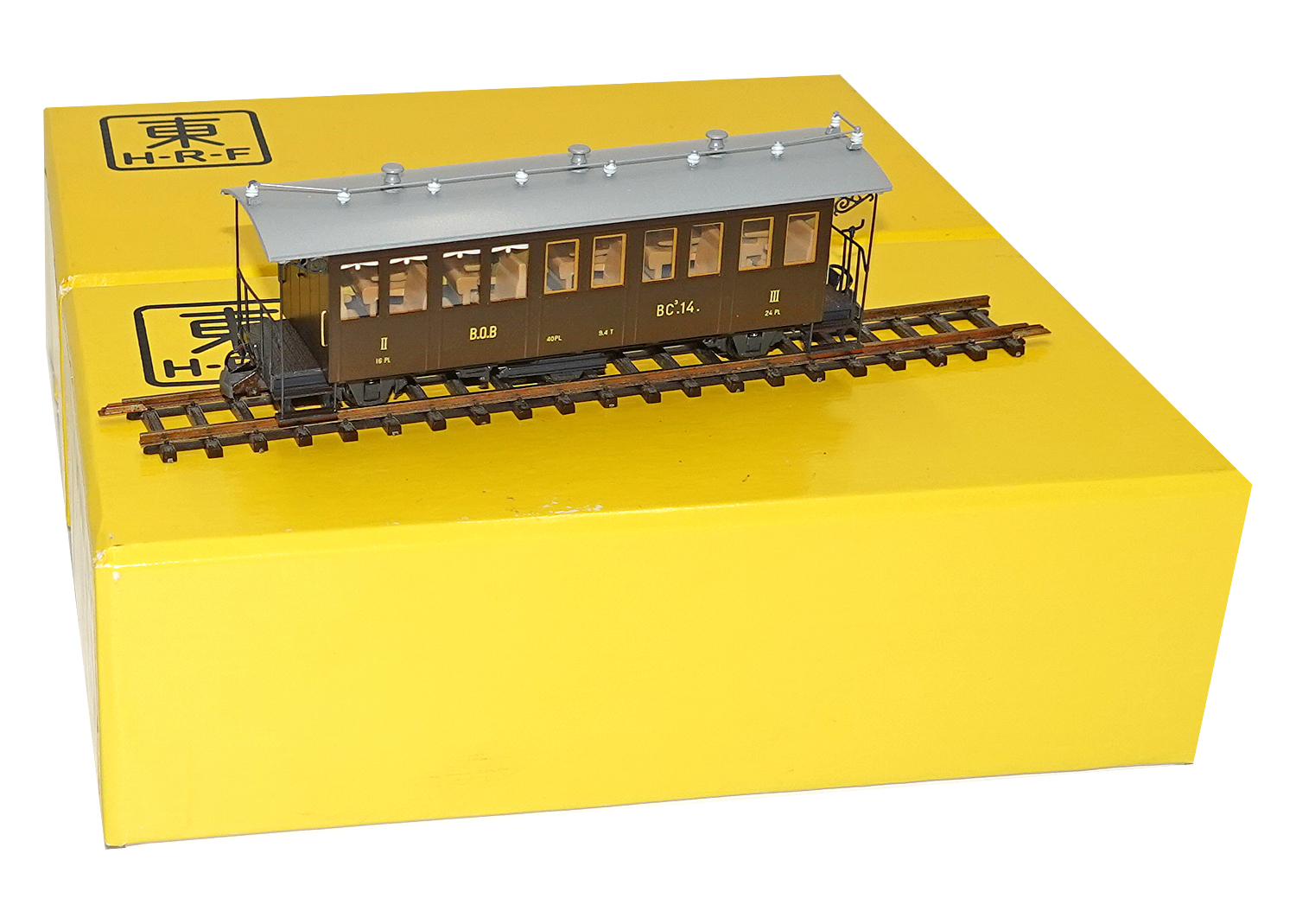 HRF-1819 BOB H0m Personenwagen dreiachsig BC3 Nr. 14 DC