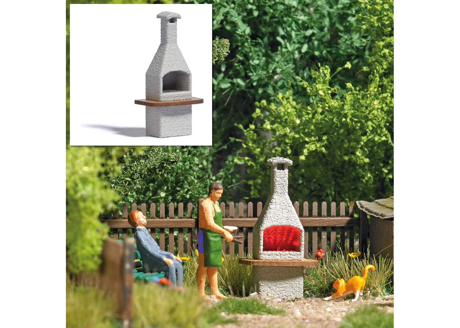 Busch 5403 Grillkamin mit Glut 