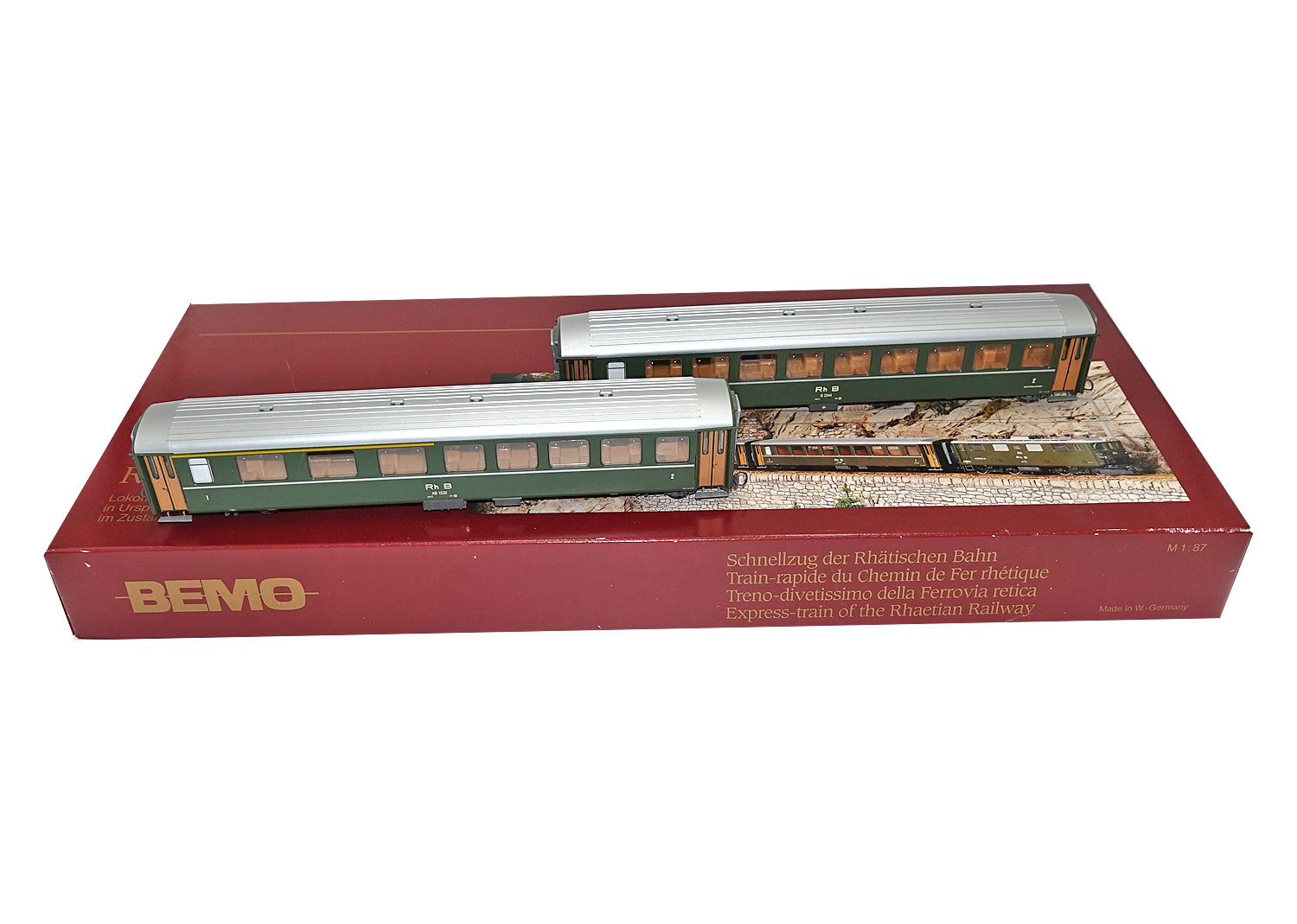 Bemo 7215100 RhB Schnellzug Set 4tlg. RhB Ge 4/4 Albula DC  