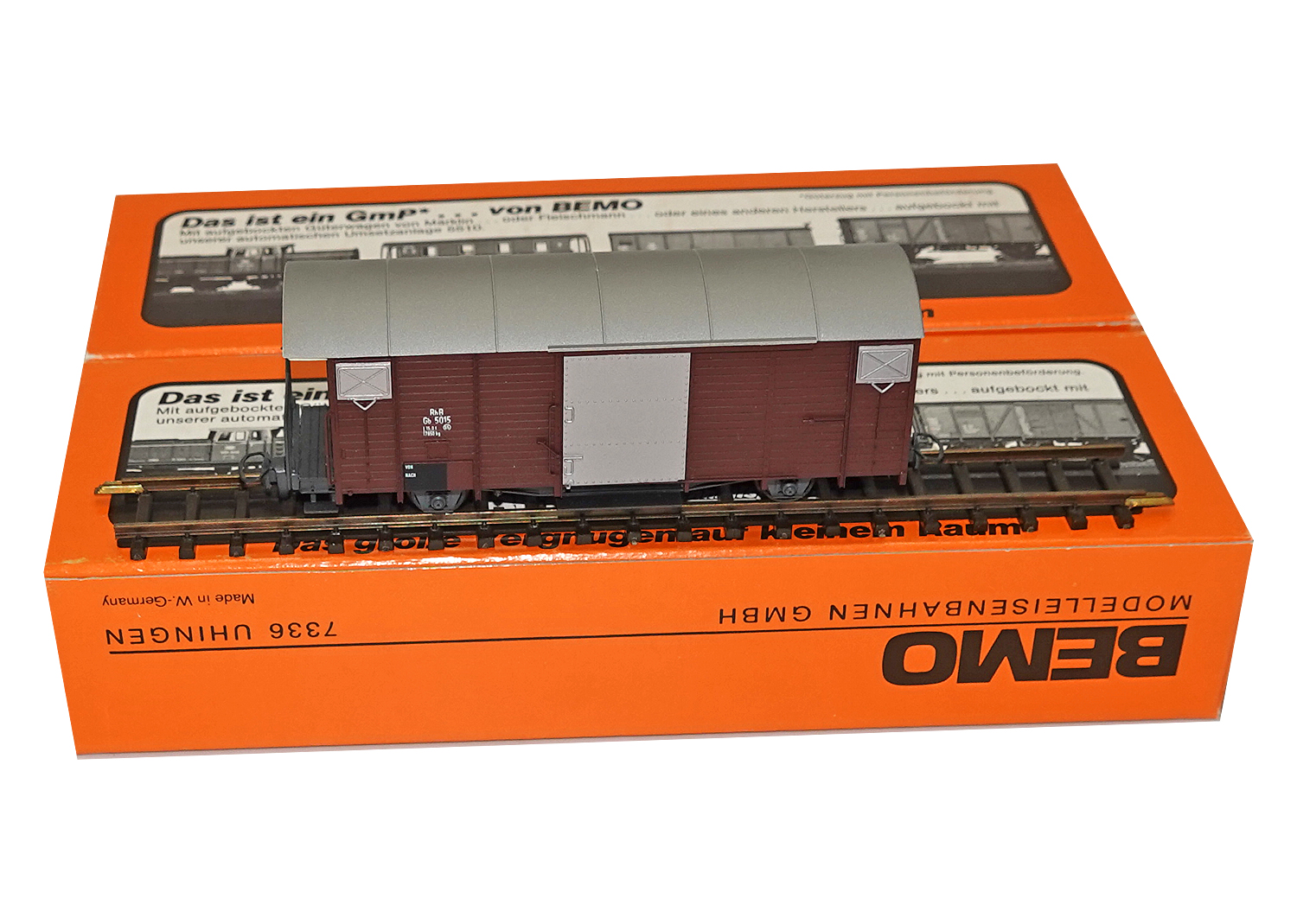 Bemo 2250105 RhB gedeckter Güterwagen Gb 5015 