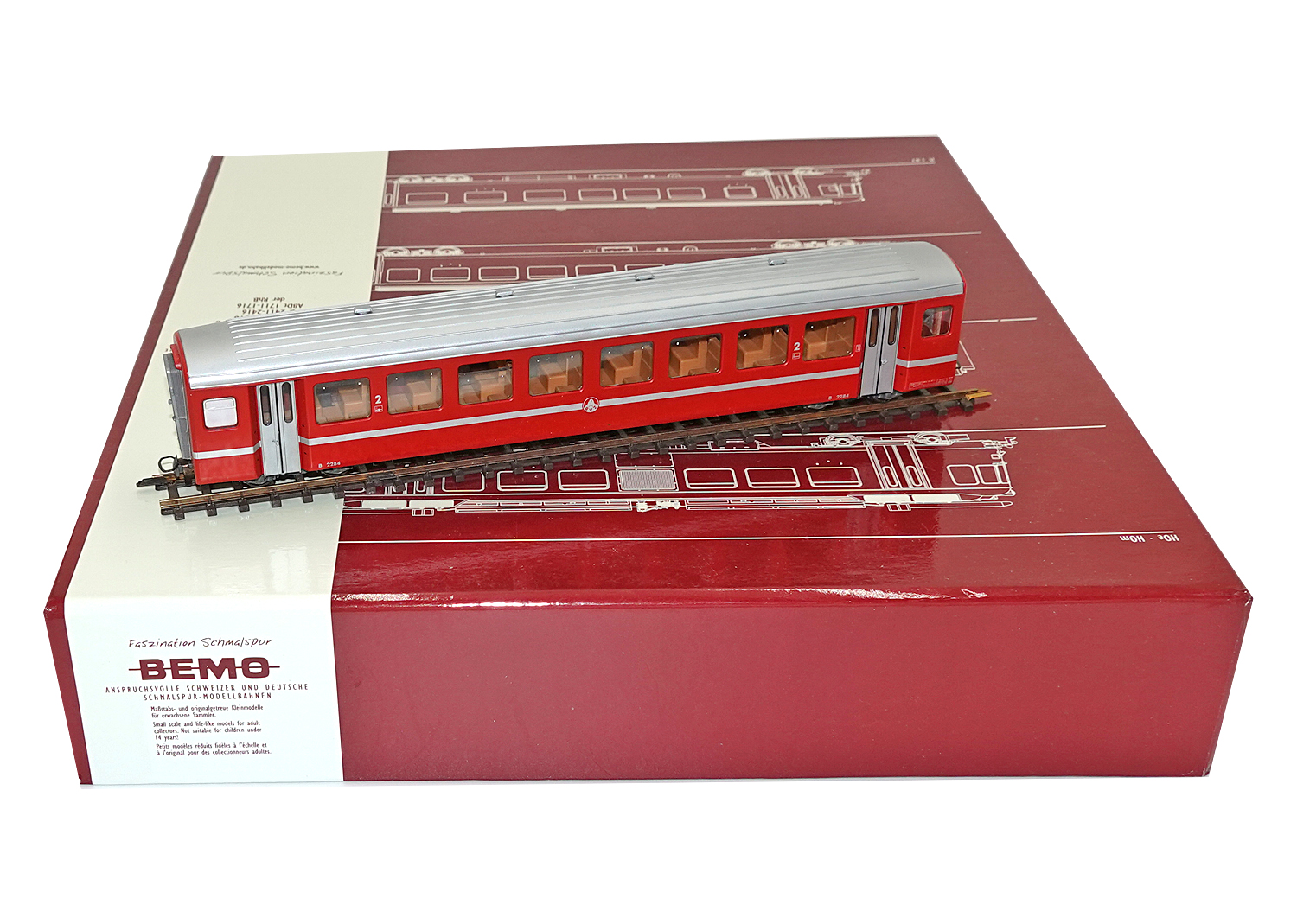 Bemo 3271504 BVZ B 2284 Personenwagen 