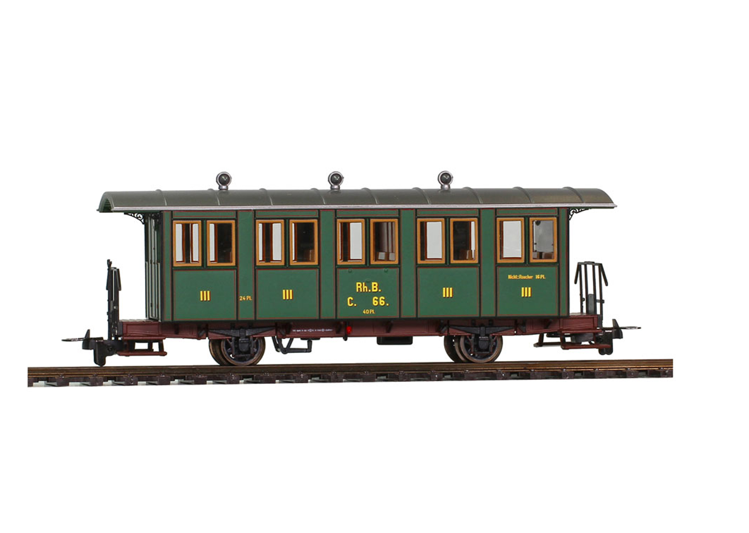 Bemo 3234106 RhB Nostalgie-Zweiachsiger Personenwagen C.66 