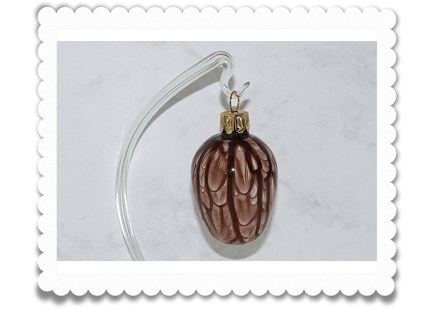 Ostereier aus Glas Lauflack dunkelbraun Ostereier aus Glas Lauflack dunkelbraun