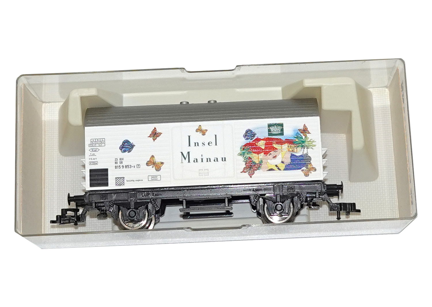 Fleischmann 935046 DB ged. Güterwagen Insel Mainau 