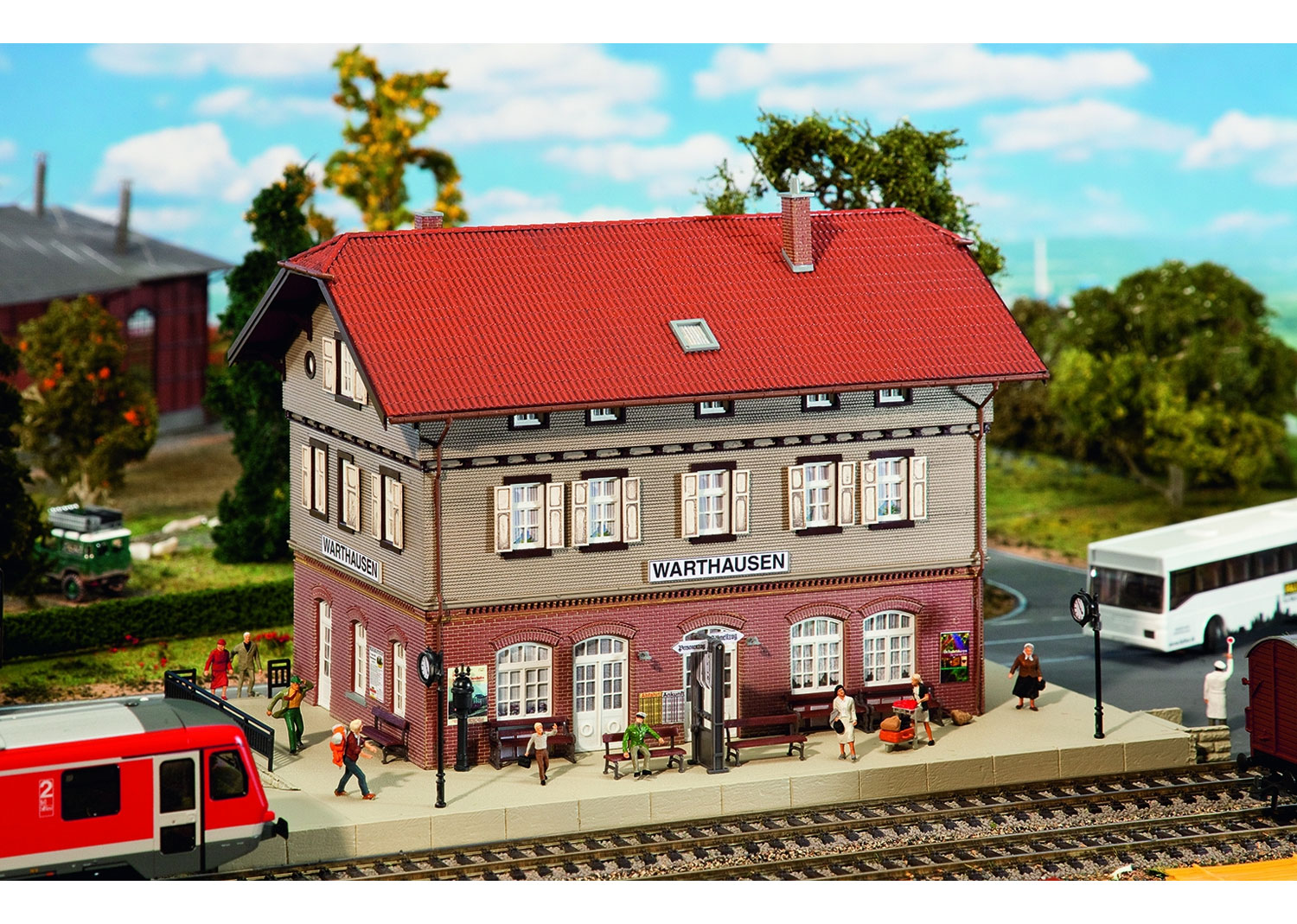 Faller H0 110123 Bahnhof Warthausen Faller H0 110123 Bahnhof Warthausen