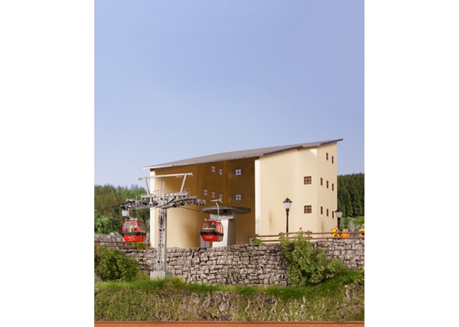 Brawa 6343 Hahnenkammbahn Gebäudesatz  Brawa 6343 Hahnenkammbahn Gebäudesatz