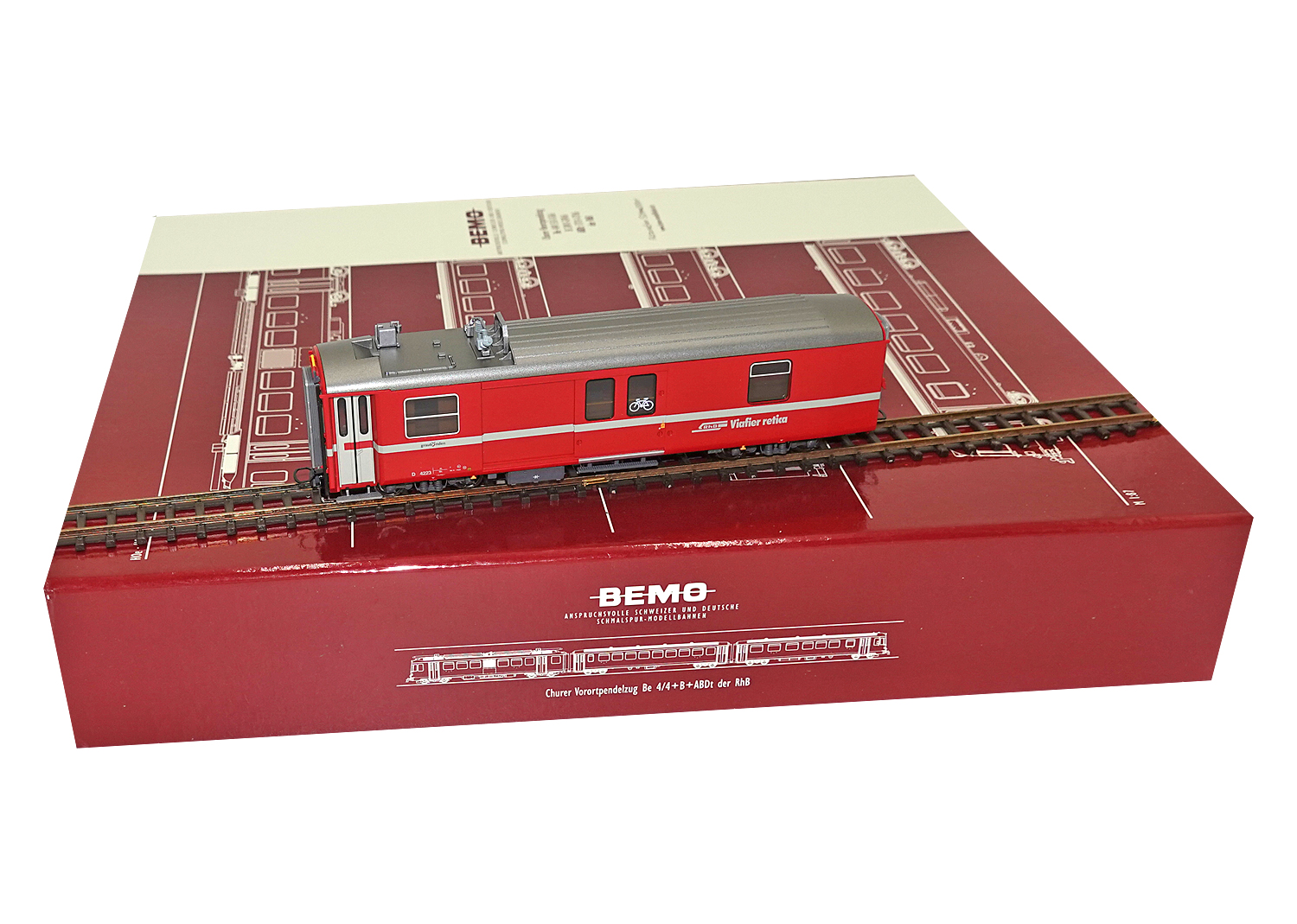 Bemo 3270183 RhB Packwagen Panto demont. D 4223 