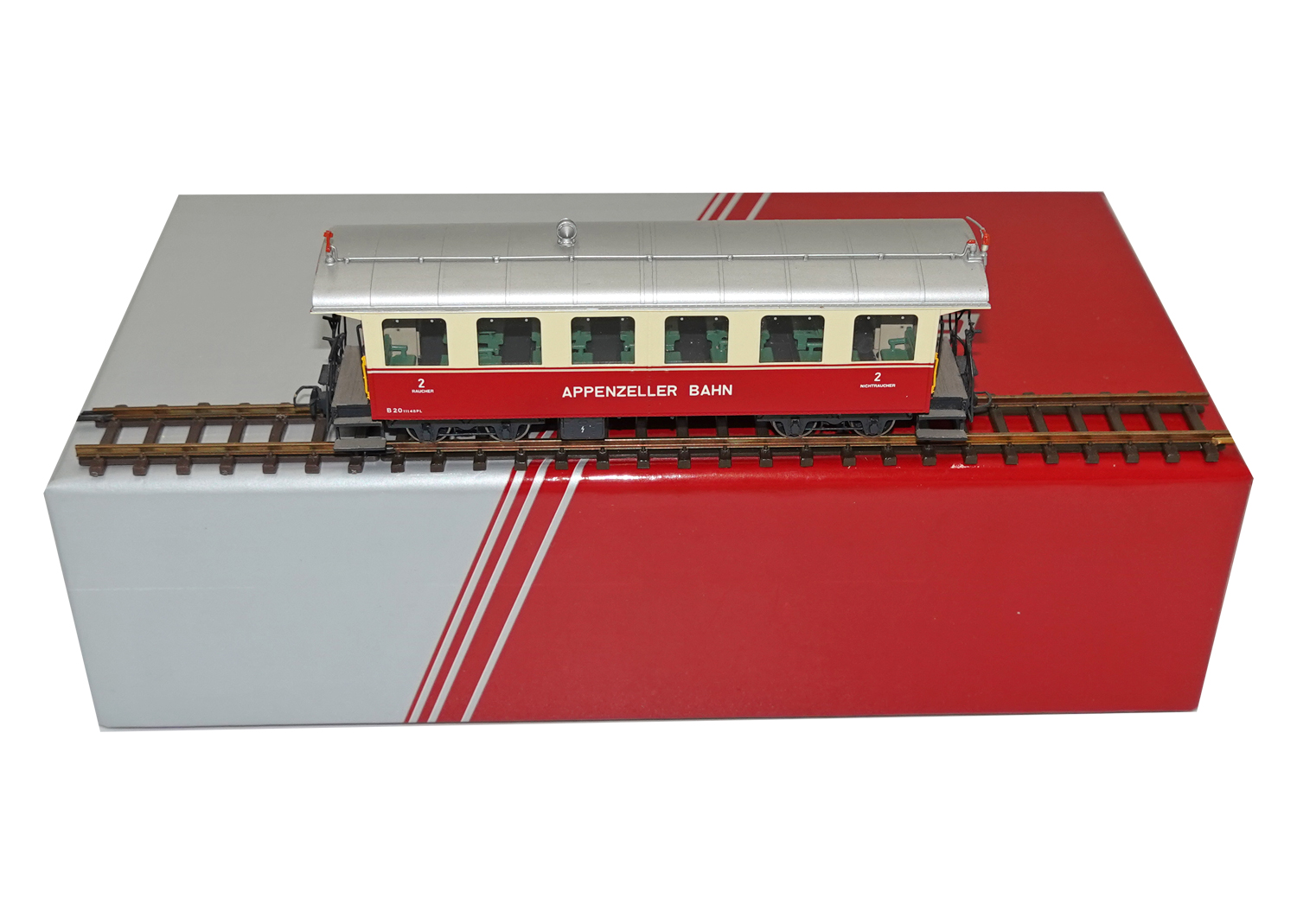 Lemaco H0m 004-1 AB Personenwagen B4i 20 rot-creme