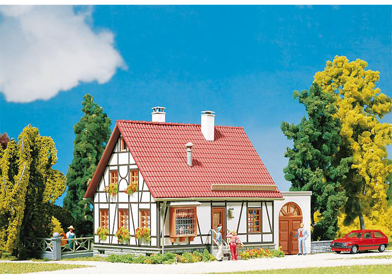 Faller 232215 Fachwerkhaus mit Garage