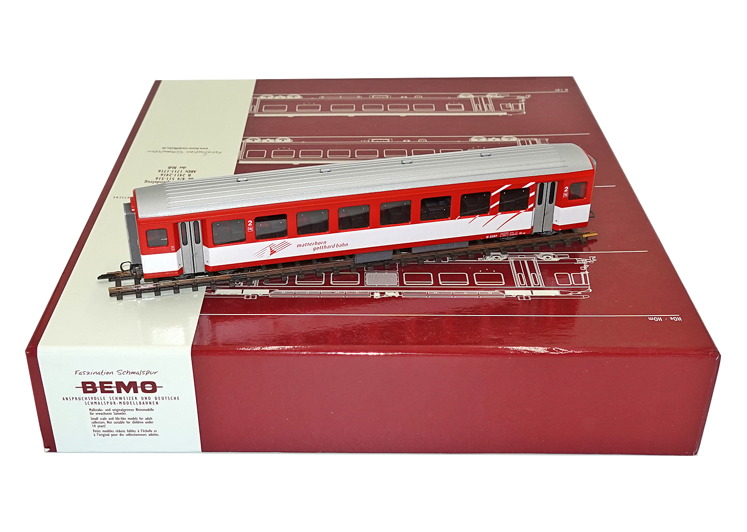 Bemo 3271557 MGB Einheitswagen B 2287 