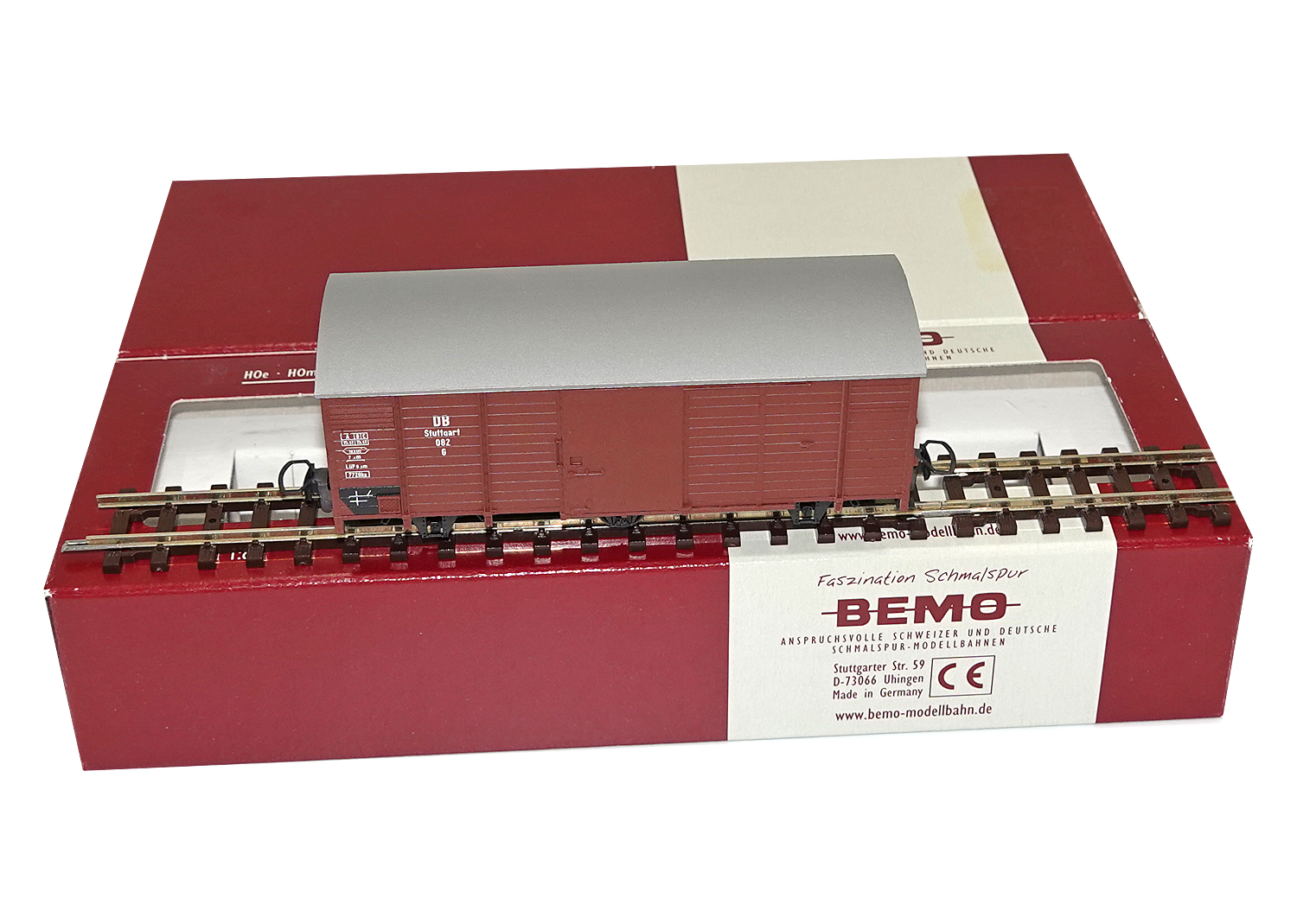 Bemo 2004812 H0e DB gedeckter Güterwagen 3-achsig G 082 