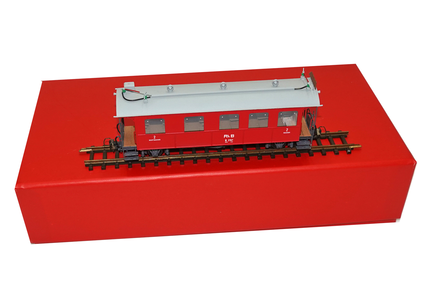 Motreno B2167 H0m RhB Personenwagen B 2167 rot 