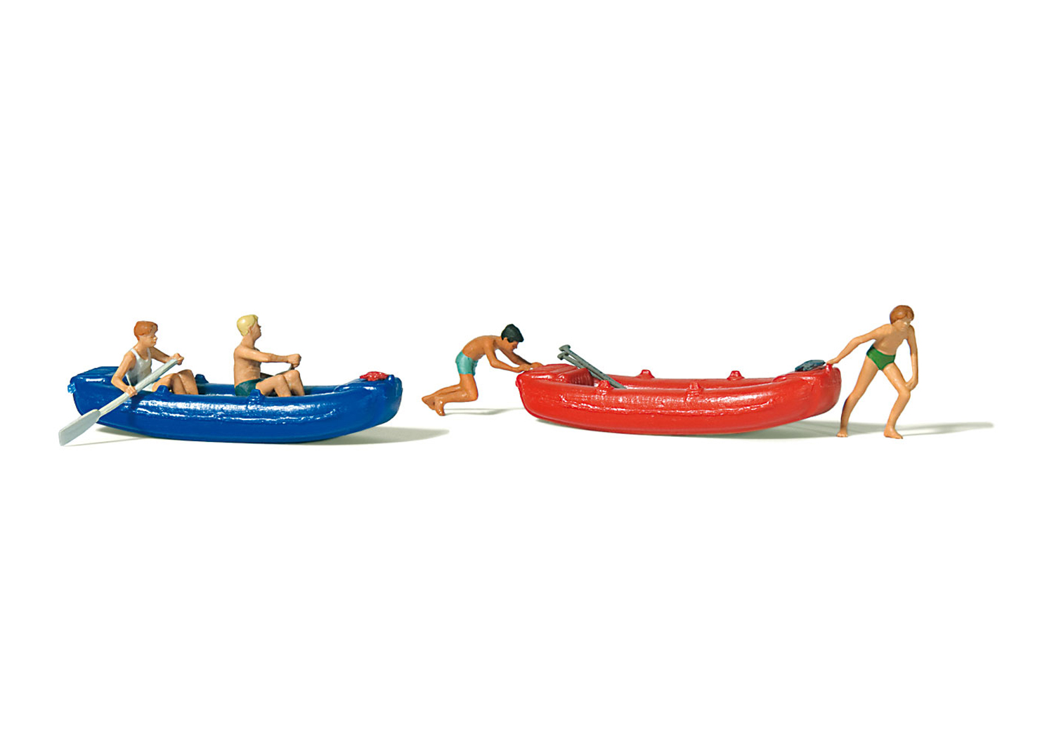 Preiser 10705 Figuren-Set Jugendliche mit Booten 4 Figuren 