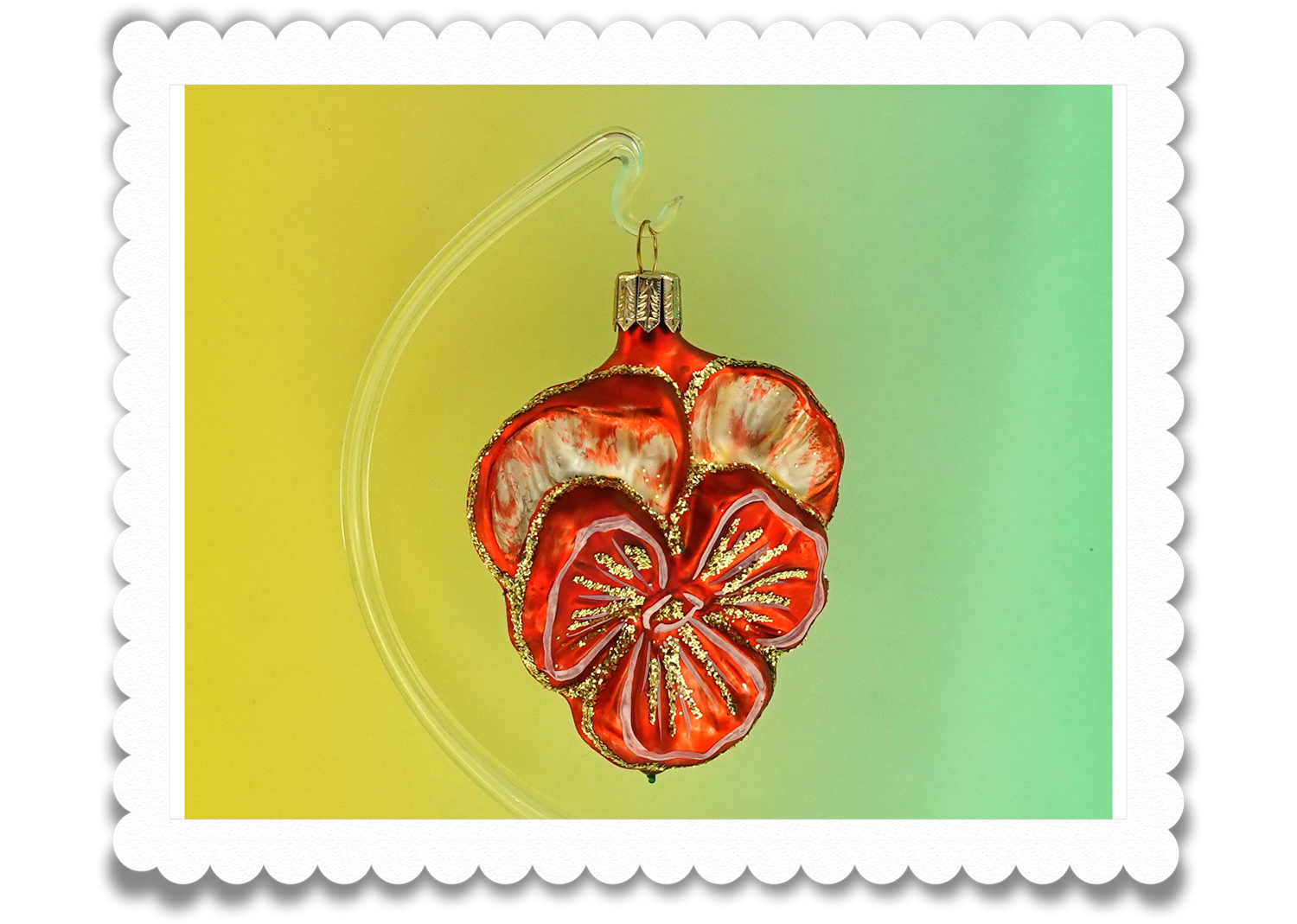 Christbaumschuck Stiefmütterchen orange Christbaumschuck Stiefmütterchen orange