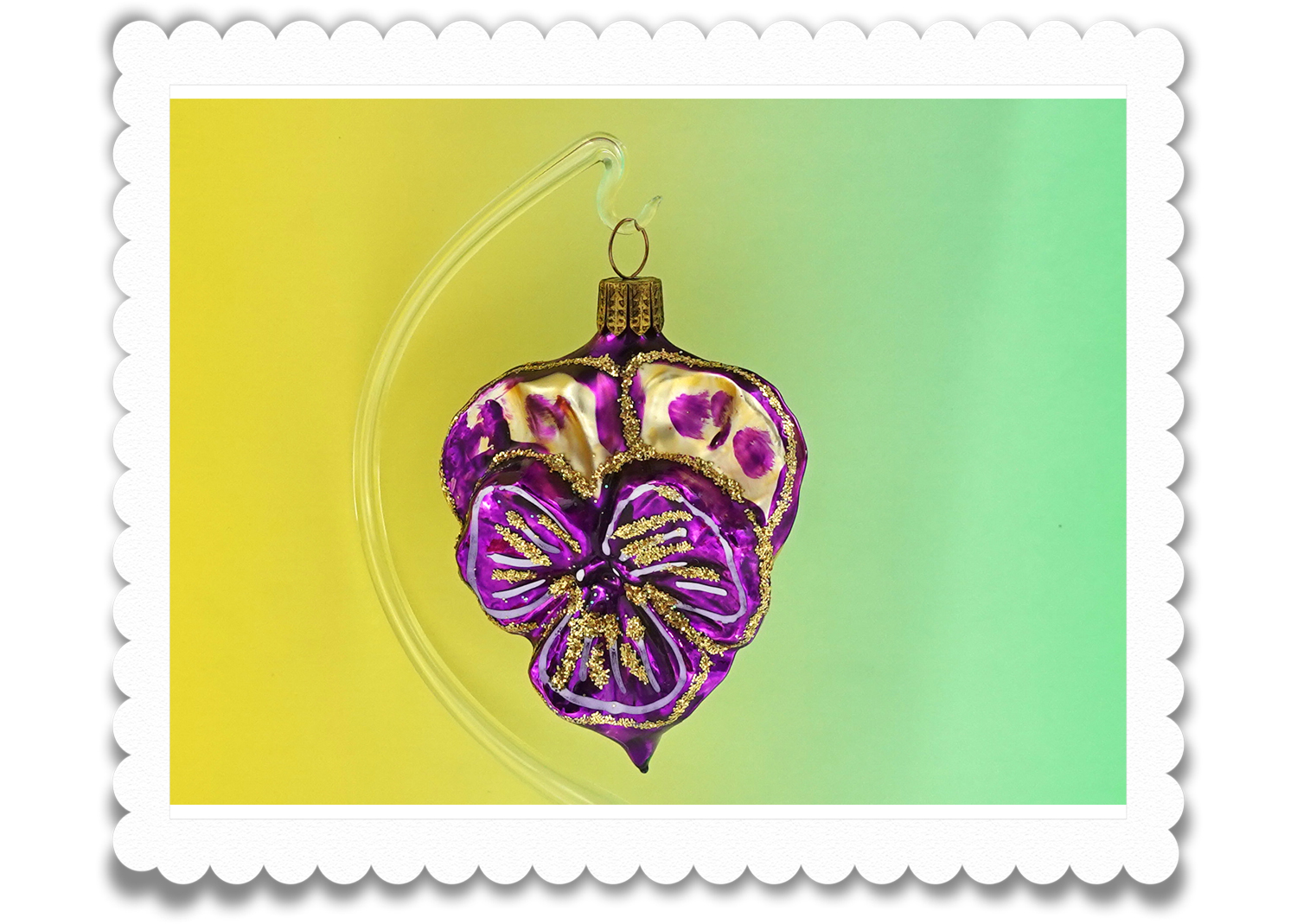 Christbaumschuck Stiefmütterchen violett Christbaumschuck Stiefmütterchen violett