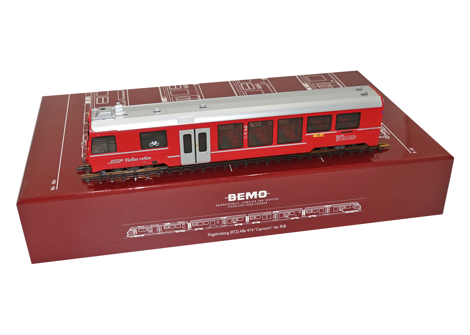 Bemo 3249102 RhB Steuerwagen NEVA Retica BDt 1752 