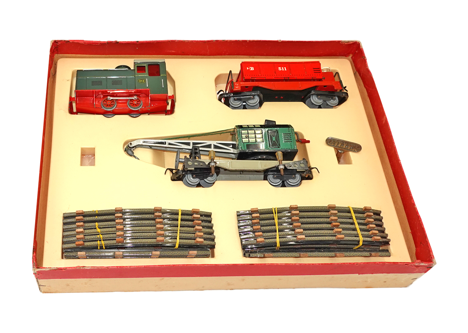 Biller-Bahn 239 Arbeitszug mit Kranwagen Biller-Bahn 239 Arbeitszug mit Kranwagen