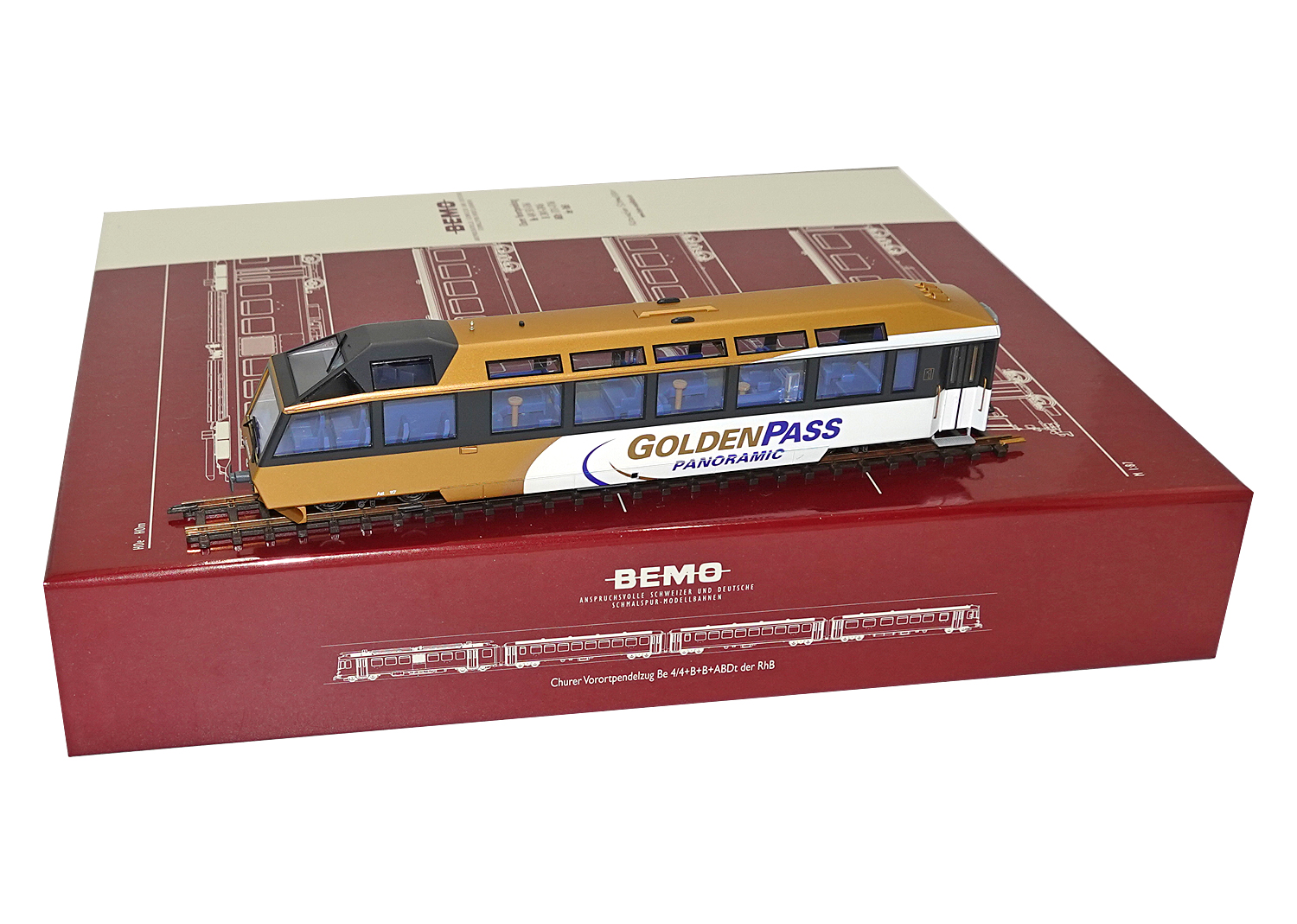 Bemo 3297307 MOB GoldenPass Panorama Steuerwagen Ast 117   Bemo 3297307 MOB GoldenPass Panorama Steuerwagen Ast 117