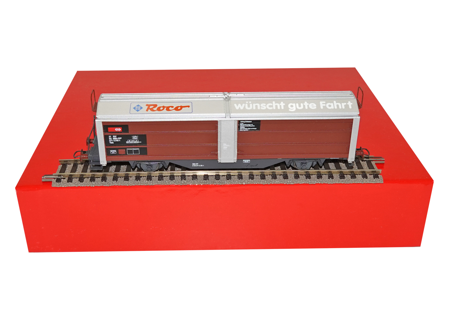Roco 47932 SBB Schiebewandwagen Roco wünscht gute Fahrt DC 