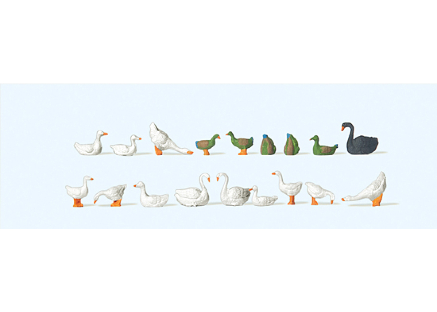Preiser 14167 Enten Gänse Schwäne  Preiser 14167 Enten Gänse Schwäne