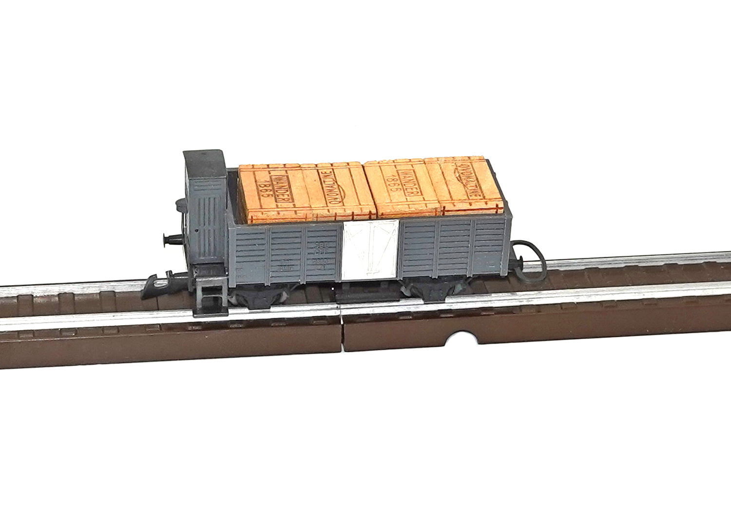 Wesa 260 SBB offener Güterwagen L4 grau beladen