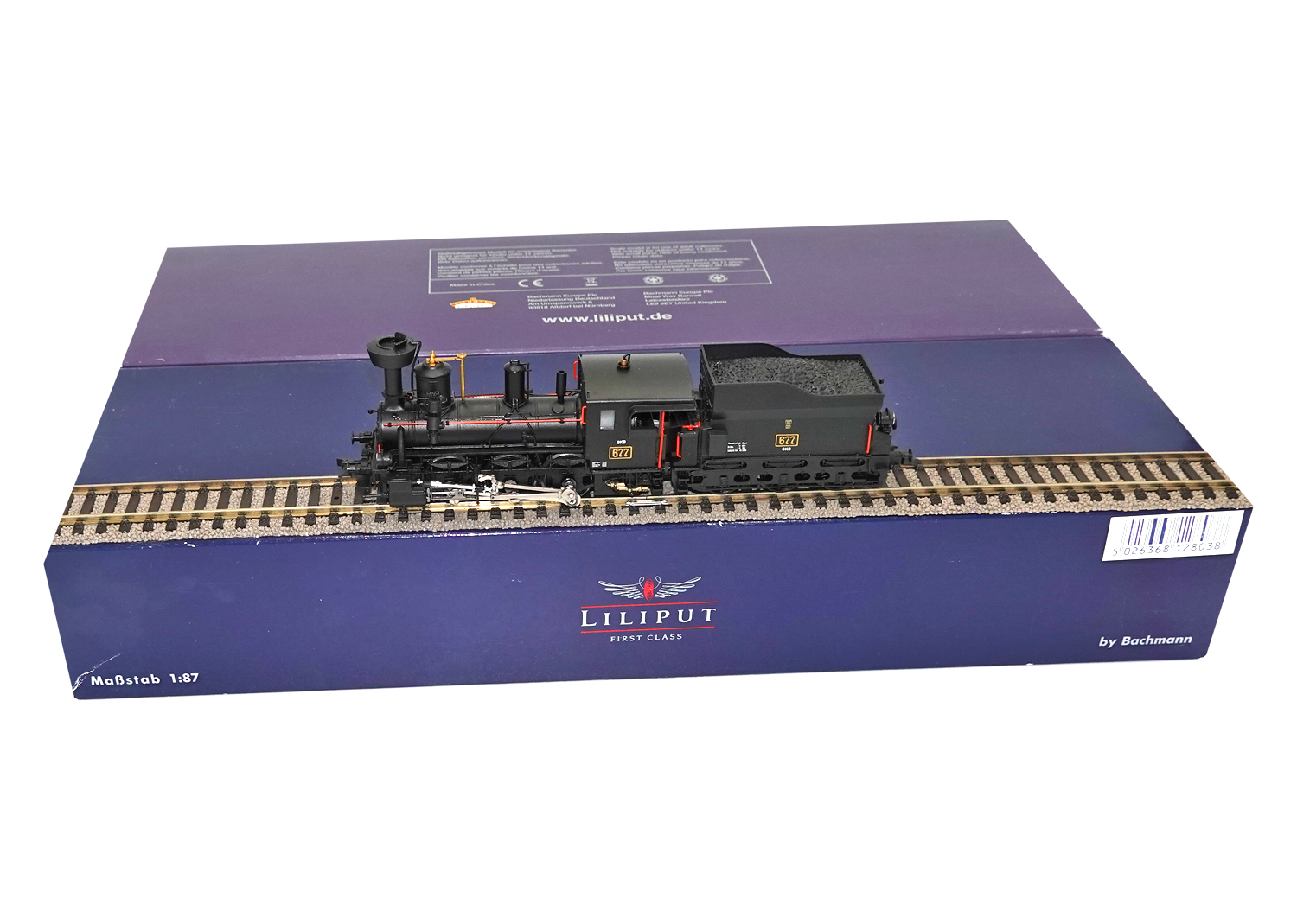 Liliput 131963 GKB Schlepptenderlok 677 Ep.III DC 