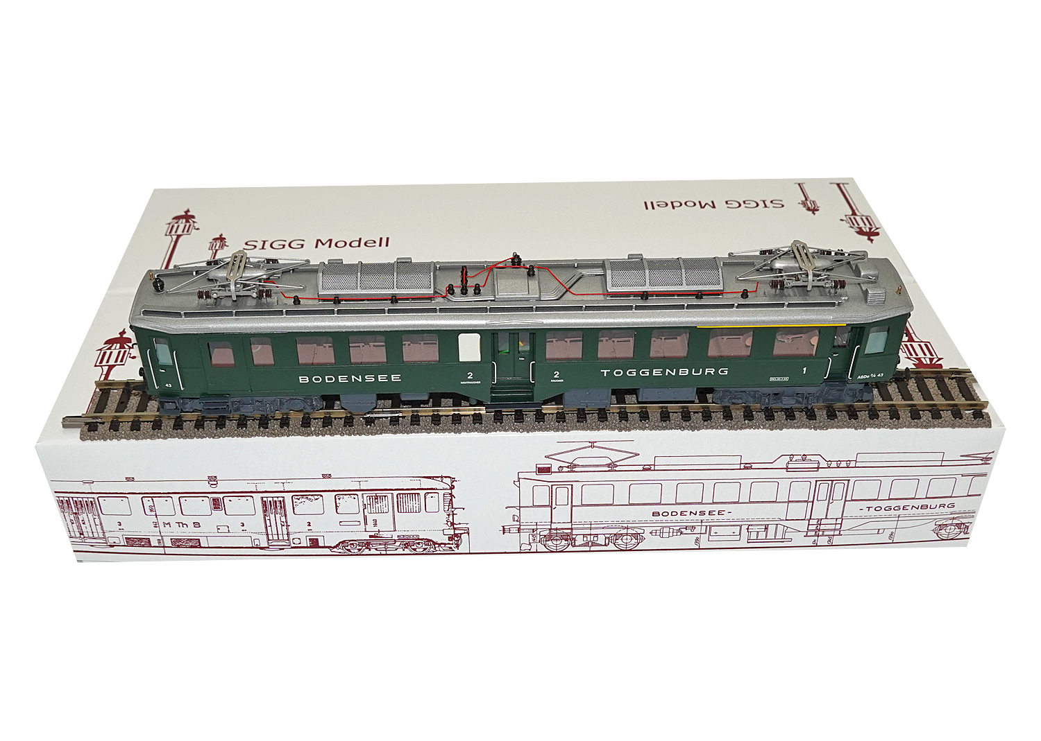 Sigg 2038-A BT Triebwagen ABDe 3/4 Nr. 43 DC