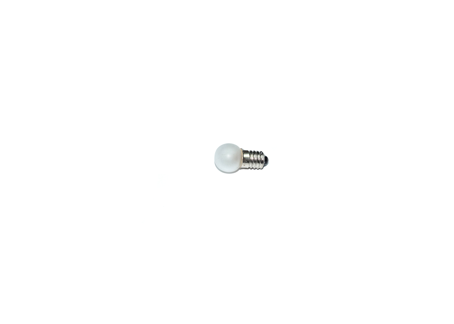 SPUR 0 4 Stück KUGEL-GLÜHBIRNEN 15mm mattiert für Wagen/Laternen 16-19V,E10 NEU 