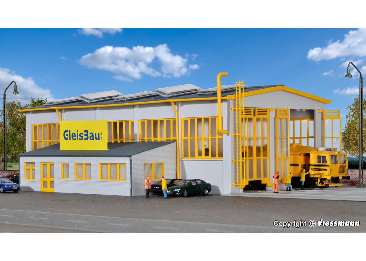 Kibri 39324 H0 Wartungshalle Gleis-Bau 